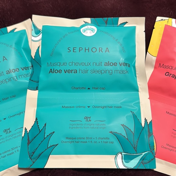 Bundle of Sephora Collection Hair Sleeping Masks - 2x Aloe Vera and Grapefruit - Picture 2 of 5